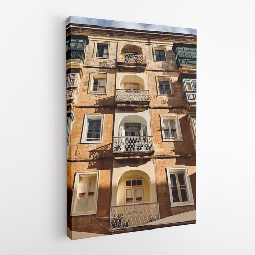 OBRAZ NA PŁÓTNIE Malta - ulice valletty wz6