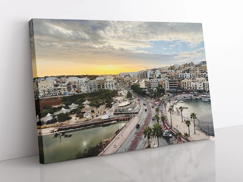 OBRAZ NA PŁÓTNIE Malta, marsaskala wz1