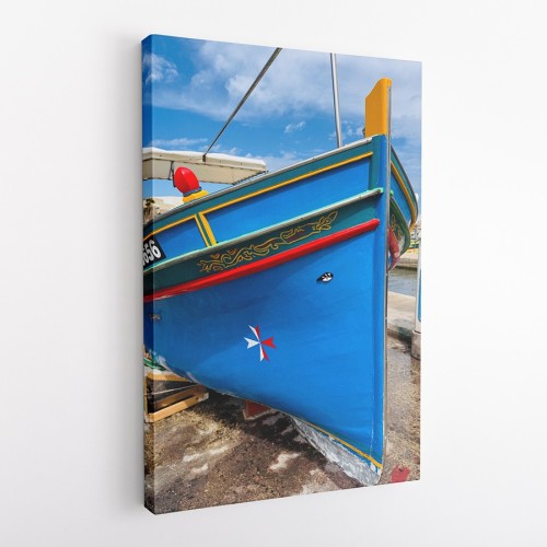 OBRAZ NA PŁÓTNIE Malta - marsaxlokk  luzzu wz1