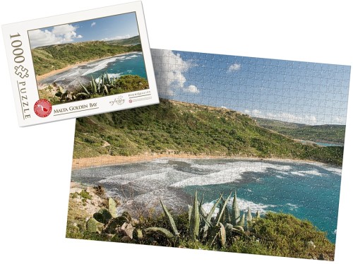 PUZZLE z pudełkiem - MALTA golden bay wz1 