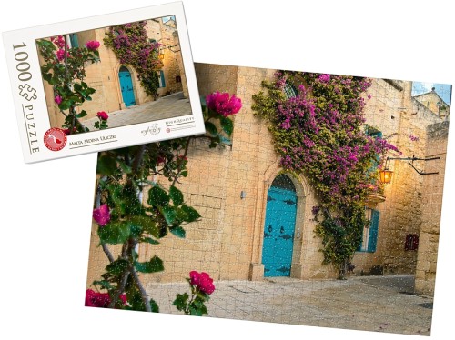 PUZZLE z pudełkiem - MALTA mdina uliczki wz1 