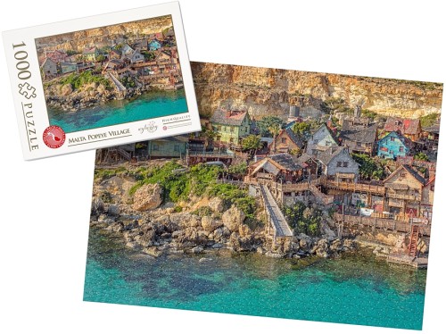PUZZLE z pudełkiem - MALTA popeye village wz1