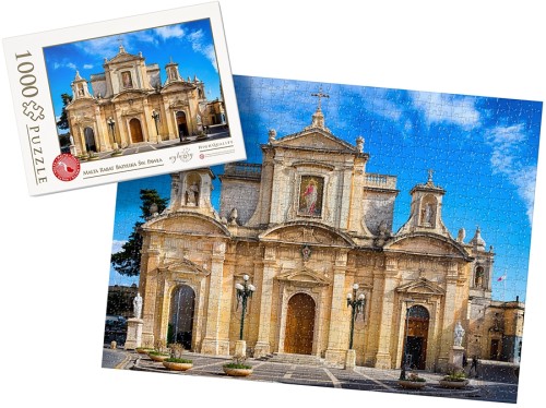 PUZZLE z pudełkiem - MALTA rabat bazylika świętego pawła wz1 