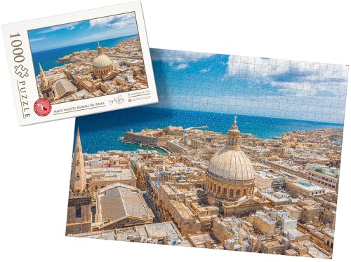 PUZZLE z pudełkiem - MALTA valletta katedra świętego pawła wz1