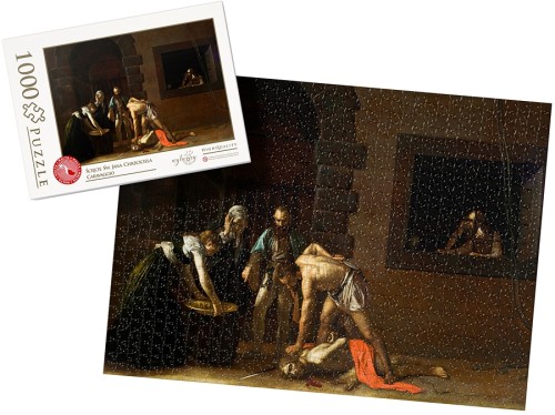 PUZZLE z pudełkiem - MALTA ścięcie świętego jana chrzciciela caravaggio wz1