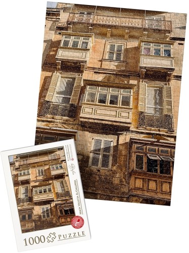 PUZZLE z pudełkiem - MALTA valletta el galleryja wz2