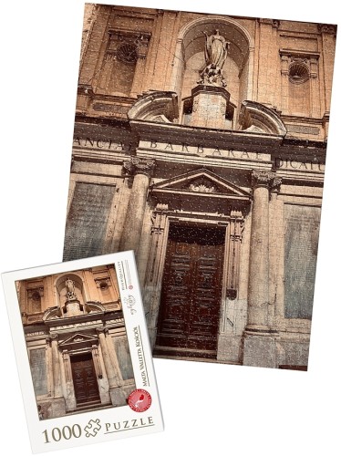 PUZZLE z pudełkiem - MALTA valletta kościół wz1