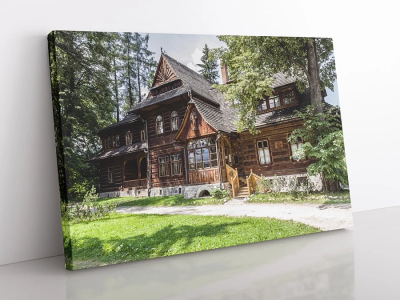 OBRAZ NA PŁÓTNIE Tatry, Willa Koliba wg projektu St. Witkiewicza