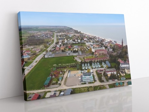 OBRAZ NA PŁÓTNIE Sarbinowo - z lotu ptaka wz1