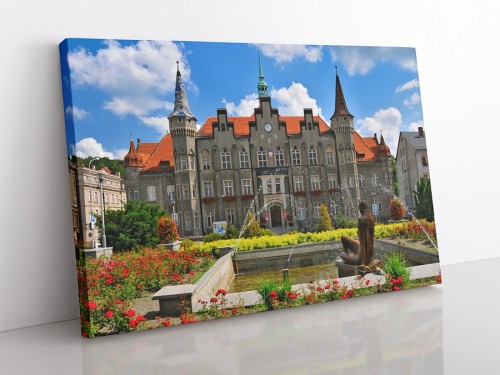 OBRAZ NA PŁÓTNIE Wałbrzych - ratusz wz1