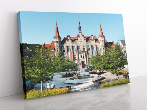 OBRAZ NA PŁÓTNIE Wałbrzych - ratusz wz2
