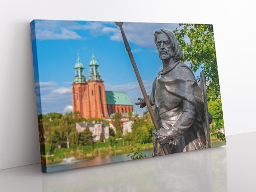 OBRAZ NA PŁÓTNIE Gniezno pomnik Lecha