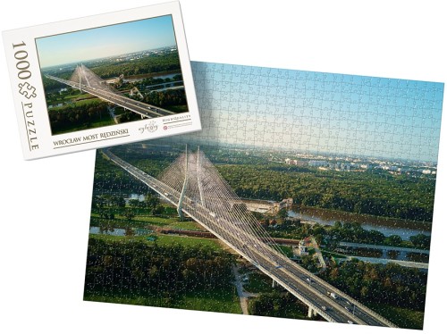 PUZZLE - Wrocław, Most Rędziński - z pudełkiem