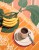 Obraz wloskie espresso i tropikalne owoce – dekoracja do kuchni w stylu Mediterranean