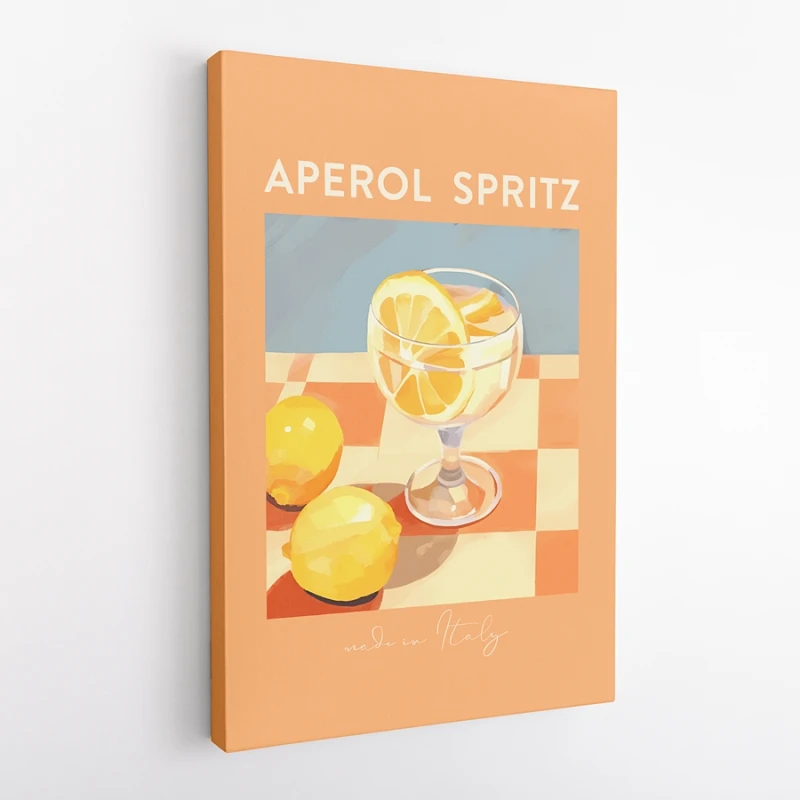 OBRAZ NA PŁÓTNIE La Dolce Vita - aperitivo i włoski lifestyle wz1