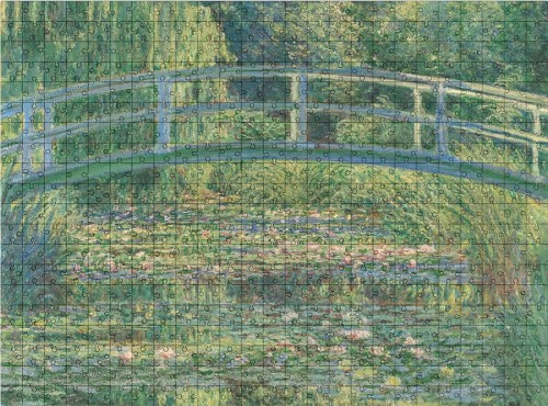 wytwory_puzzle_Claude_Monet_Staw z nenufarami, zielona harmonia_wzor.jpg