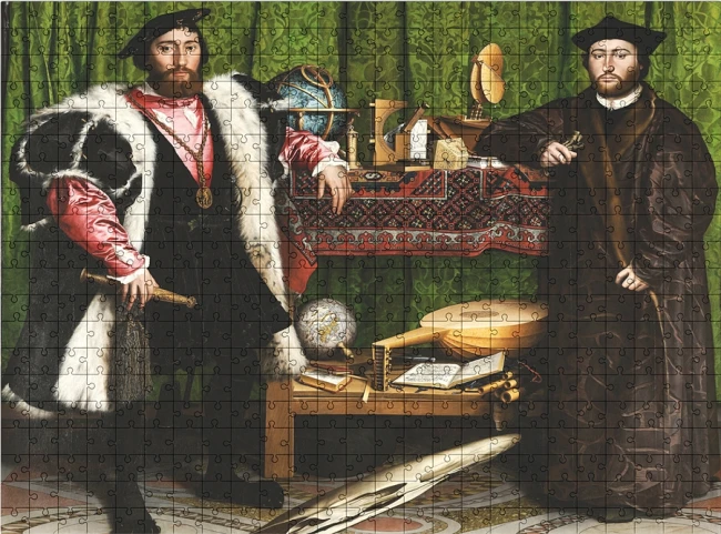 wytwory_puzzle_Hans_Holbein_młodszy_Ambasadorowie_wzor.jpg