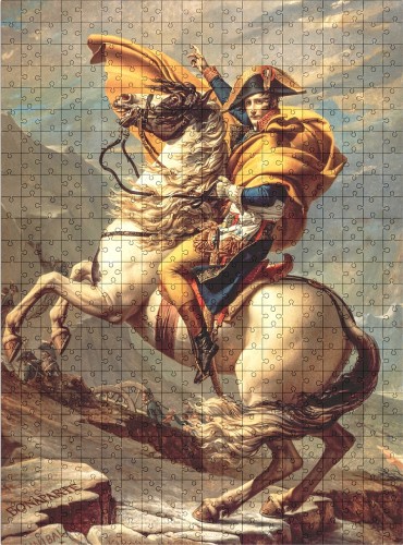 wytwory_puzzle_Jacques-Louis David Napoleon przekraczający Przełęcz Świętego Bernarda w 1800 roku_wzor.jpg