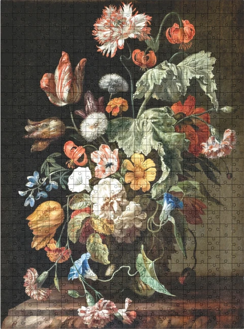 wytwory_puzzle_Rachel_Ruysch_Wazon z kwiatami_wzor.jpg