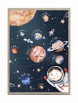 PLAKAT EDUKACYJNY układ słoneczny 50x70