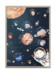 PLAKAT EDUKACYJNY układ słoneczny 50x70