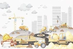 Fototapeta mural plac budowy wz1 - NA WYMIAR