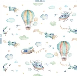 TAPETA podniebne loty, balony, samoloty - NA WYMIAR