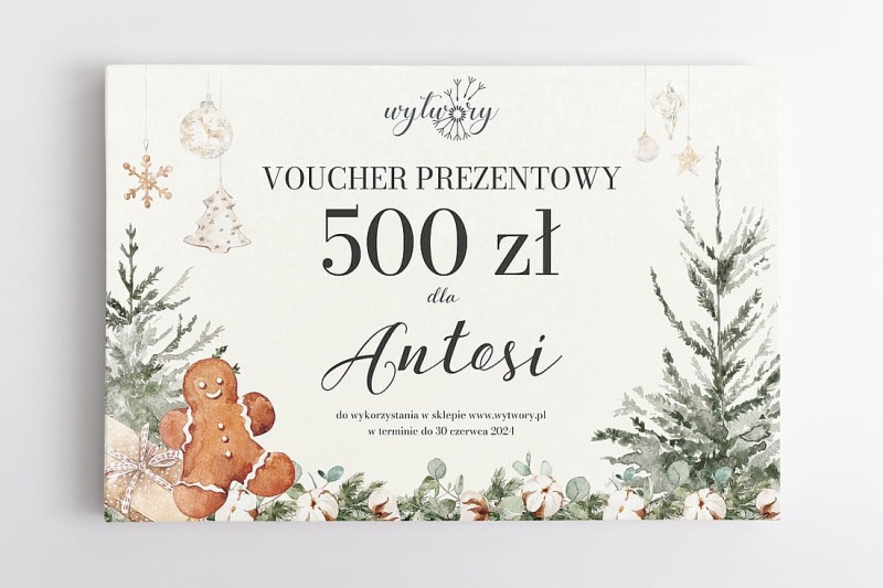 VOUCHER PREZENTOWY o wartości 500 zł